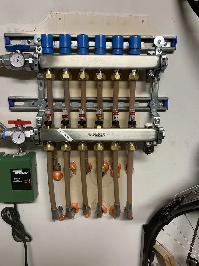 Plumber performing Gas Leak Detection at a residential property in Garden Home-Whitford